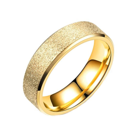 Yellow Chimes Rings for Men Western Style Band Rings Titanium Collection Stardust Gold Stainless Steel Rings for Men And Boy's.