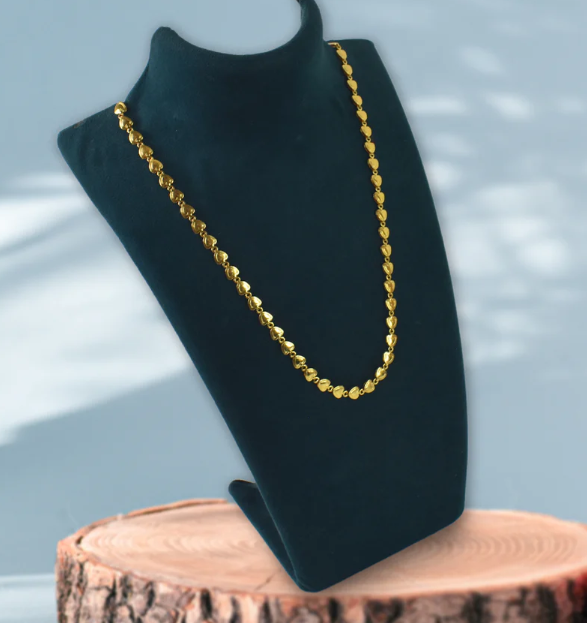 Gold Platted Necklace Handmade Brass Chain for Men